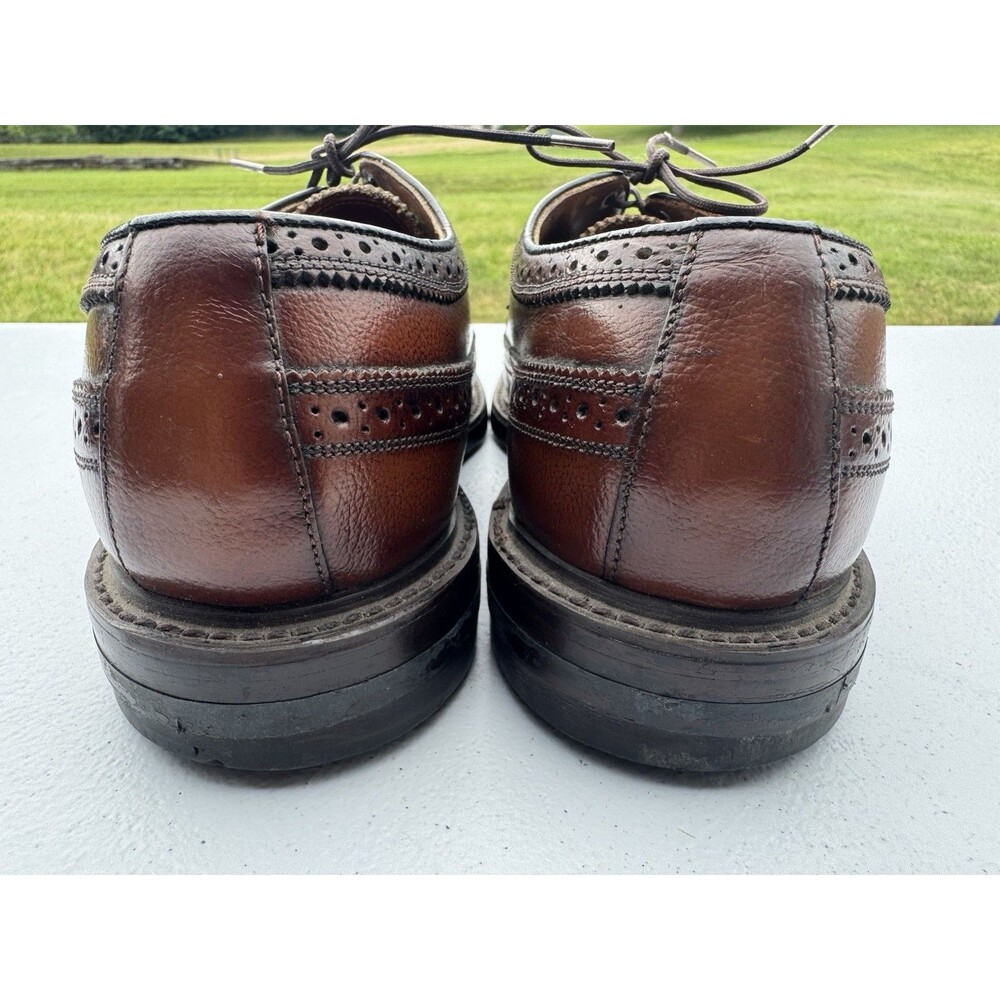 Vintage Florsheim Imperial 4075 Longwing Wingtip Oxford Brown Leather 8.5D USA - Picture 6 of 6